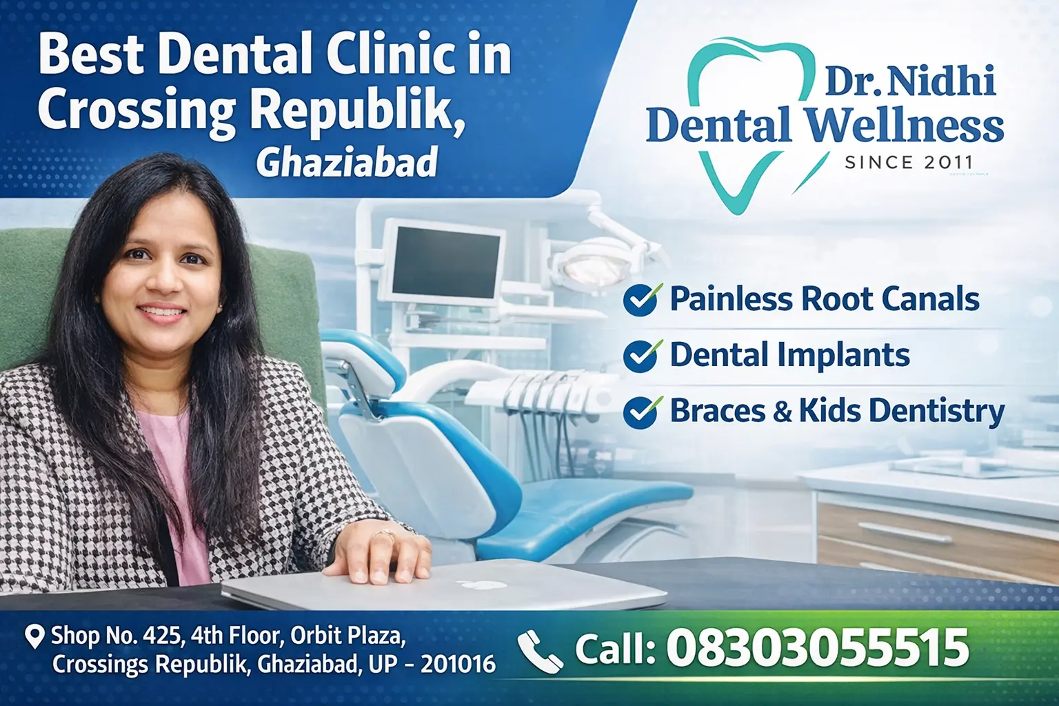 Best Dental clinic in Crossing Republik, Ghaziabad